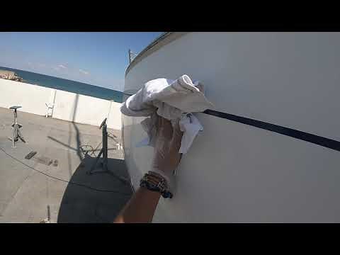 [Tutorial] Cruising sailboat - Preparing the hull for polishing