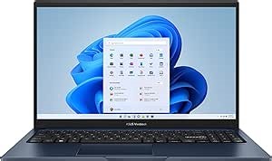 ASUS Vivobook 15 Laptop, 15.6â€ FHD (1920 x 1080) Display, Intel Core i3-1215U CPU, Intel UHD Graphics, 8GB RAM, 128GB SSD, Windows 11 Home in S Mode, Quiet Blue, F1504ZA-AS34
