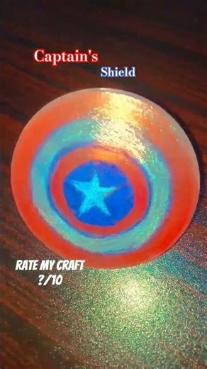 Captain America's Shield #crafts #art #yputubeshort #captainamerica #fypシ #viralvideo #trending