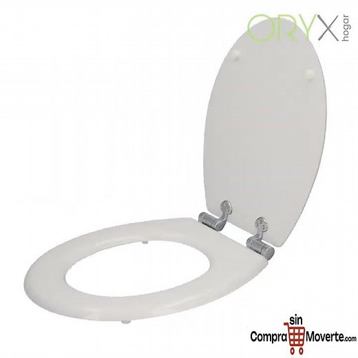 Tapa WC Universal Blanca con Caída Amortiguada – ¡Comodidad y Elegancia en tu Baño! ✨🚽
