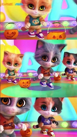 🎃 Halloween Songs - Trick a Little Treat a Little | Baby Songs by Dave and Ava | Nursery Rhymes 🎃