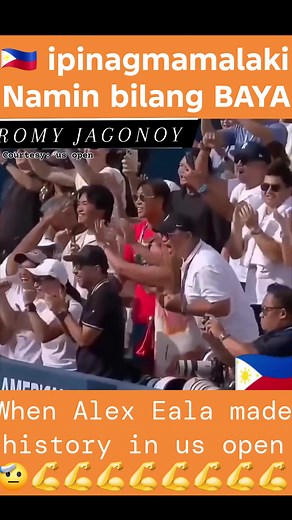 HER STORY, HISTORY🇵🇭🫡 Alex Eala makes history with a stunning upset over World No. 12 Clara Tauson at the US Open! This remarkable win puts her in the spotlight, cementing her status as one of the most famous Filipinos globally. #wta #AlexEala #history #tennis | Romy Jagonoy