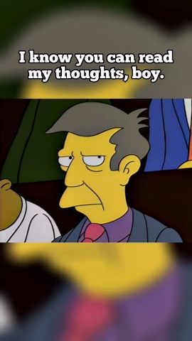 The Simpsons Clips on Instagram: "I know you can read my thoughts, boy. The Boy Who Knew Too Much Season 5, Episode 20 Original Air Date: May 5, 1994"
