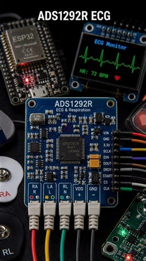 ADS1292R ECG Sensor Module