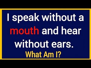 20 Hardest Riddles With Answers! CAN YOU ANSWER THIS RIDDLES?