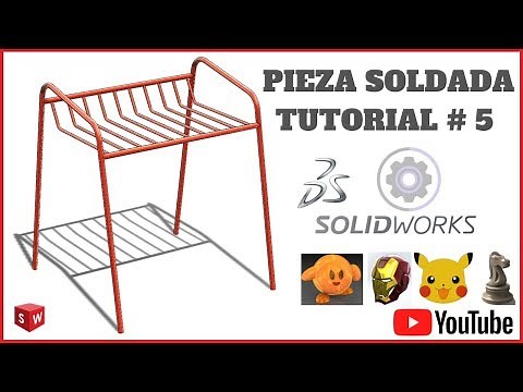 ✔SOLIDWORKS 2020 PIEZA SOLDADA TUTORIAL #5