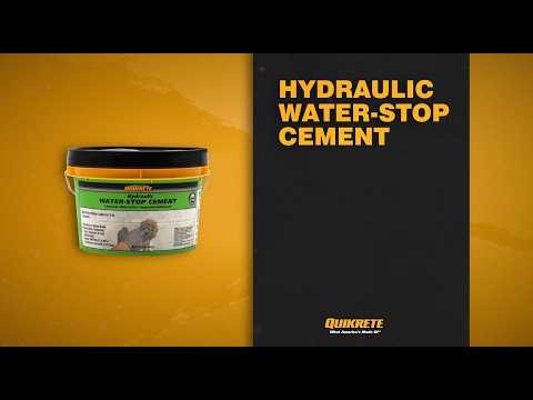 QUIKRETE® Hydraulic Water-Stop Cement