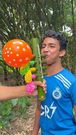 Amazing Bamboo Flute with Balloons! 🎈 Creative DIY Music Idea You Must Try!