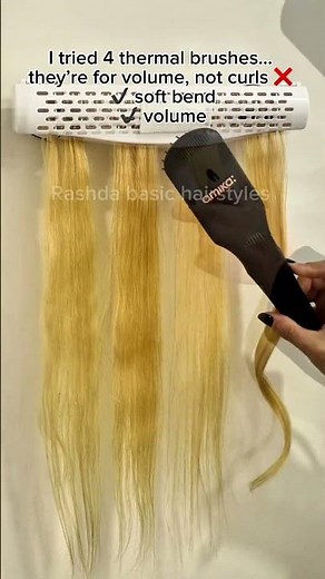 Different thermal brush’s #thermalbrush #hairmistakes #hairtutorial #blowoutvs curls #hairstylisttip