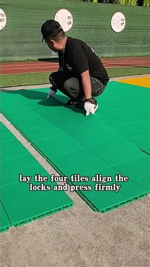 Process of customizing interlocking floor basketball courts #interlockingflooring