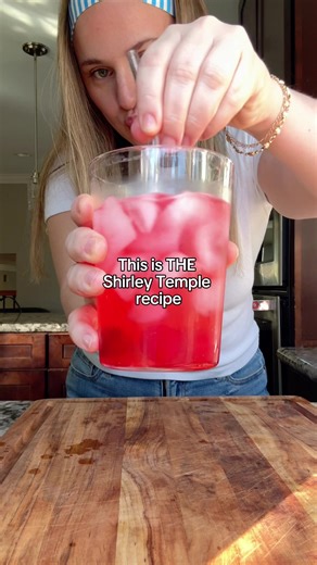 Wait until you see how she makes this Shirley Temple 👀🍒 #mocktail #shirleytemple #mocktailrecipe #caffeine #5hourenergy