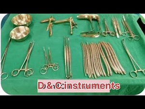 Operation theatre D & C instruments name and uses|Dilation and Curettage surgical instruments