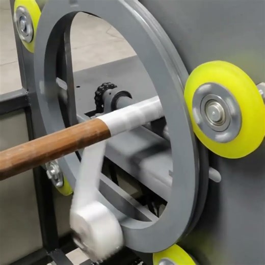 Round Tube Wrapping Machine | High-Speed Film Packaging for Metal & Plastic Pipes