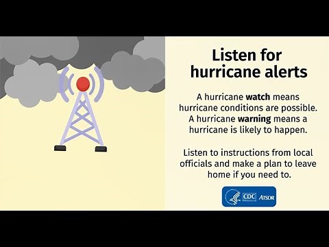 Listen for hurricane alerts