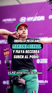 #OrgulloMexicano | Las deportistas mexicanas Mariana Bernal y Maya Becerra suben al podio de arco compuesto femenil en la Final de Copa del Mundo 2025, realizada en China. Las mexicanas lograron el primer oro nacional y la tercera final entre compatriotas en esta prueba.| #deportes #noticiasnacionales | DOFF.