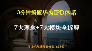 3分钟搞懂华为IPD体系！7大理念+7大模块全拆解