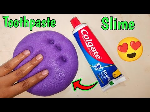 Colgate Toothpaste Slime ASMR l How to make slime with Colgate Toothpaste l Slime With Toothpaste