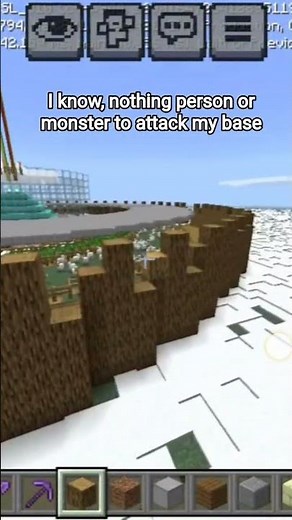 building minecraft base Part: build wall to protect my base #minecraft