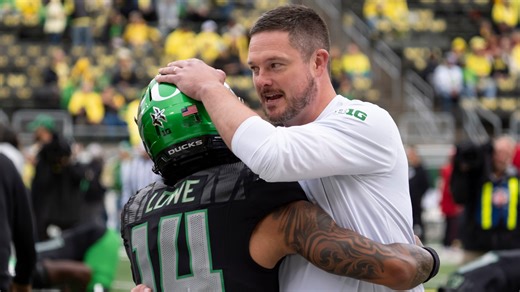 Oregon football coach Dan Lanning talks about Rutgers ahead of Ducks' East Coast trip