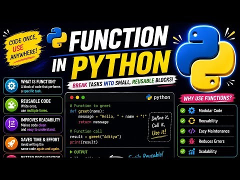 Python Functions | Complete Beginner Course 🐍