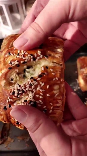 Crispy Flaky Chicken & Cheese Puffs 🥐🧀 | Golden & Delicious #recipe #easyrecipe #cooking