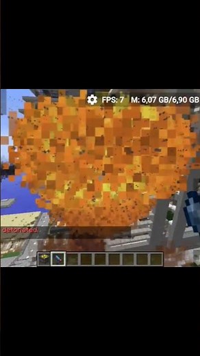 MINECRAFT NUKE BOMB DESTRUCTION HBM MOD GAMEPLAY ZALITH LAUNCHER