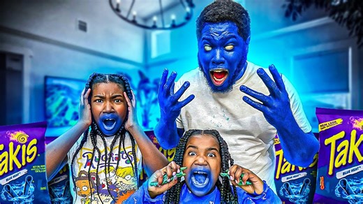 Dad eats Taki cereal and turns into zombie