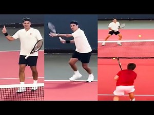 Federer vs College Players Practice Match in California after US Open Final 2025