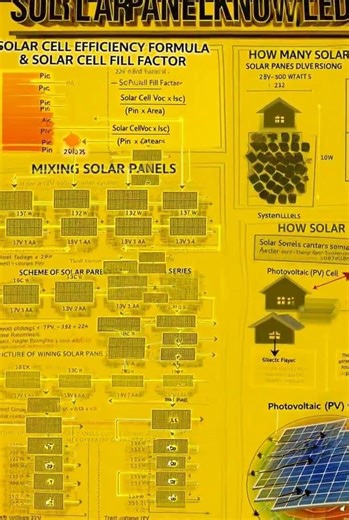 Solar Panel Knowledge: Efficiency, Wiring, Sizing & How They Work #SolarPanel #SolarWiring #fyp