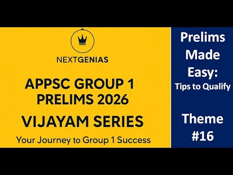 How to Crack APPSC Group 1 Prelims 2026? VIJAYAM Series Theme-16 | APPSC Job Calendar 2026 #appsc
