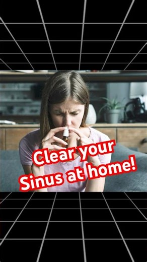Sinus congestion and problems? Remedy is in the kitchen. Do this to clear your sinus! #sinusrelief