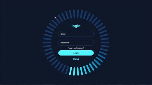 使用HTML和CSS的动画登录表单