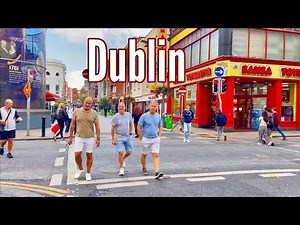 Dublin Ireland August 2024: 4k walking tour of Dublin city centre | Dublin Tourist guide, UHD 60fps