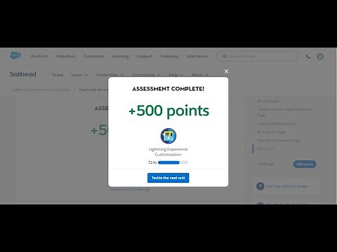 Customize Record Page Components and Fields | Lightning Experience Customization - Trailhead #2024