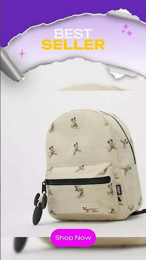 Mickey Mouse Kids Backpack Unisex School Bag Lightweight