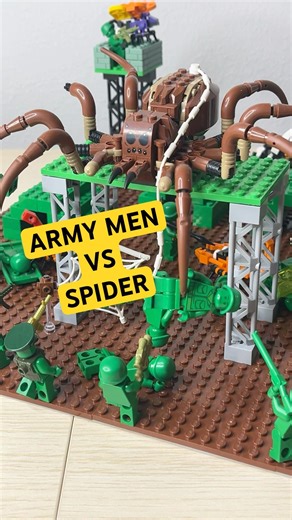 LEGO ARMY MEN vs GIANT SPIDER! #lego #armymen