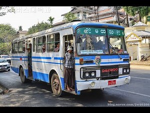 대우 1983년식 BF101 시승영상 (Myanmar Yangon Local Bus ride)