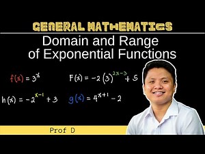 Domain and Range of Exponential Functions | General Mathematics | Tagalog