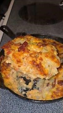Scalloped Potatoes With Crispy Bacon! 🤤🤭 #dinner #sidedish #parati
