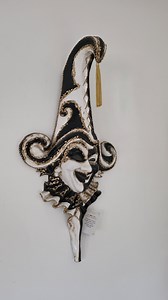 Venetian Jester Mask in Two-tone Colors (white, Black, and Gold) – Designer Decoration - Etsy