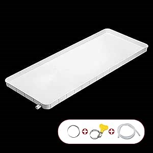 DELURA Universal Air Conditioner Drip Pan with Drain Tubing - Window AC Drip Pan, Anti-Leak Plastic Tray for Most Window Mounted AC Units(Color : 3M, Size : 36x17.7in)