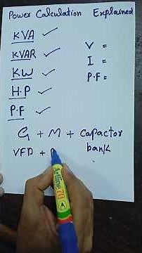 Electrical Calculations Part 1: What is KVA, HP & Power Factor? 💡