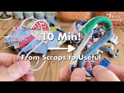 Easy 10-Min Scrap Fabric Project | No Cuts + Full Step-by-Step Guide #sewing #handmade #diy