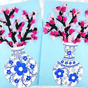 879K views · 460 reactions | CHERRY BLOSSOM ART PROJECT  See the details: https://iheartcraftythings.com/cherry-blossom-art-project.html | I Heart Crafty Things | Facebook