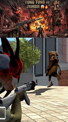 Tung Tung vs Zombie 😱🔥 City Horror Survival #ytshorts #gaming