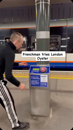 Joshua Hauville on Instagram: "Who invented these things? London oysters is so bad! 🤢 shocking #londoncomedy #tube #gaycomedy"