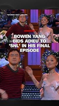 Bowen Yang bids adieu to 'SNL' in his final episode