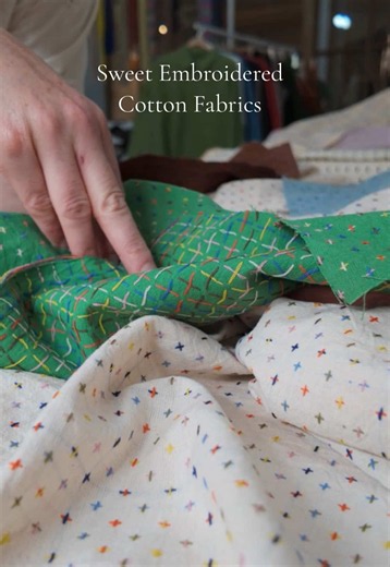 Stylish Embroidered Cotton Fabric for Sewing Enthusiasts