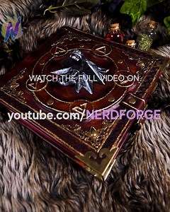 This turned out so cool 😍 Leatherbound Book The Witcher = 😲 | Nerdforge