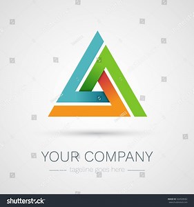 Abstract Triangle Company Logo Colorful Delta Stock Vector (Royalty Free) 564928582 | Shutterstock